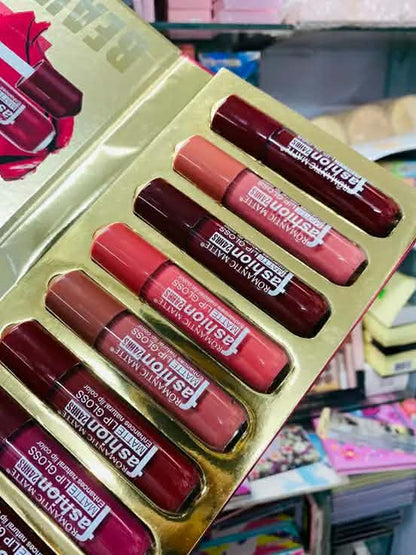 Romantic Matte Fashion 12-Piece Lip Gloss Set - 24HRS Long-Lasting, Waterproof & Rich Color Velvet Matte Lip Kit