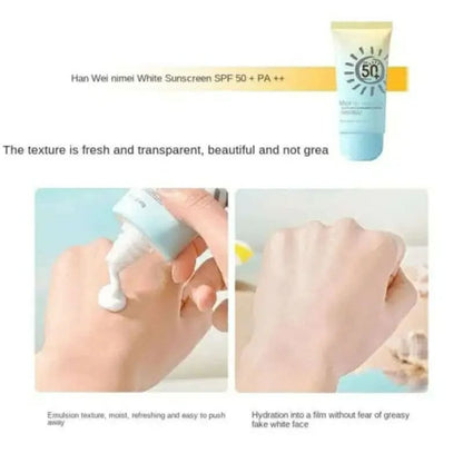 Whitening Sunscreen Lotion SPF 50+ PA+++ (40g) - Long Lasting UVA/UVB Protection & Instant Brightening Glow Sunblock