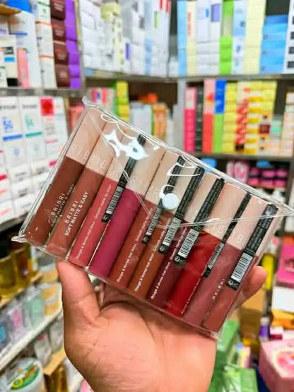 BRIBRI Soft Matte & Easy 10-Piece Lipstick Set - 8H Long Lasting & Weightless Butter Smooth Finish (Complete Color Palette)