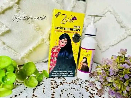 Original Zafran Hair Growth Therapy (150ml) - Intense Hair Regain Spray for Faster Growth, Hair Fall Control & Scalp Nutrition