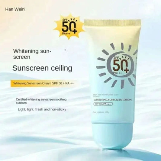 Whitening Sunscreen Lotion SPF 50+ PA+++ (40g) - Long Lasting UVA/UVB Protection & Instant Brightening Glow Sunblock