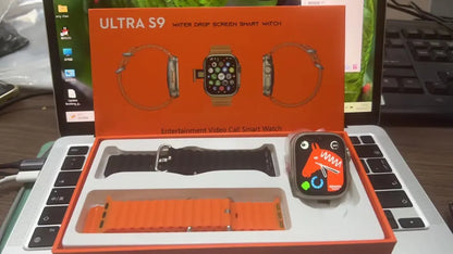 Ultra S9 4G Android Smart Watch - 16GB RAM 256GB Storage with Water Drop Screen & Camera for Video Calls