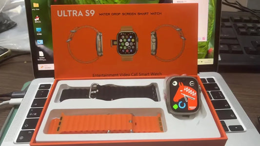 Ultra S9 4G Android Smart Watch - 16GB RAM 256GB Storage with Water Drop Screen & Camera for Video Calls