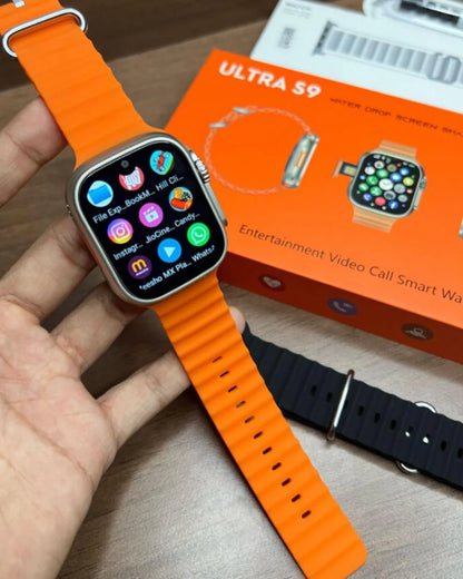 Ultra S9 4G Android Smart Watch - 16GB RAM 256GB Storage with Water Drop Screen & Camera for Video Calls