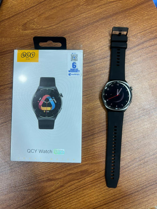 QCY Watch GT2 Smartwatch - 1.43" Vivid AMOLED Display, Bluetooth Calling & Zinc Alloy Frame (6 Months Warranty)