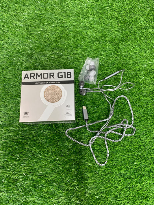 Plextone Armor G18 Type-C Gaming Earphone - Lightweight Wired Gaming Gear with Tracker Gen 5th Drivers & OFC Pure Copper Wire