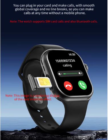 BW11s Ultra Thin 4G Android Smart Watch - SIM Supported Card Insertion Phone Watch with Built-in Camera & Independent Calling